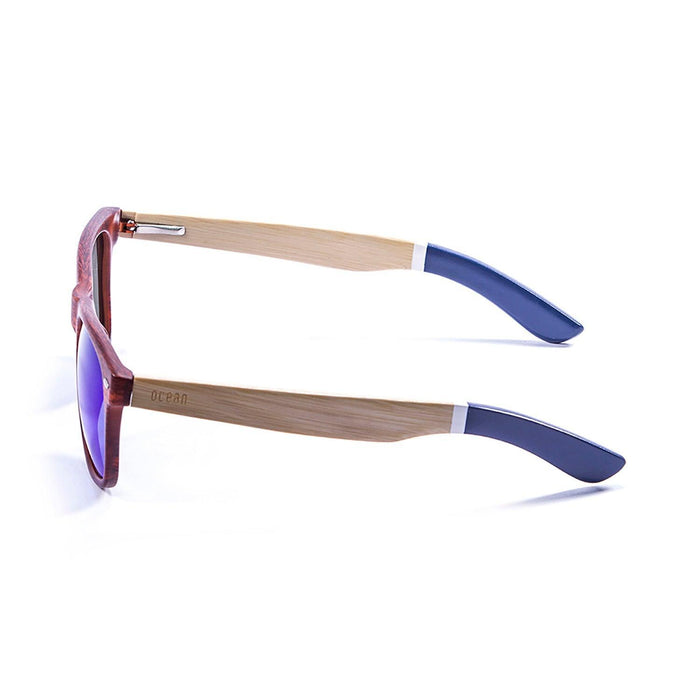 ocean sunglasses KRNglasses model BEACH SKU 50200.3 with bamboo brown frame and brown lens