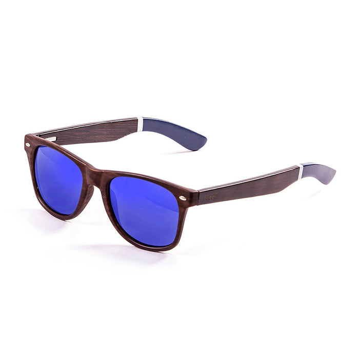 ocean sunglasses KRNglasses model BEACH SKU 50010.3 with bamboo brown dark frame and brown lens