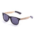 ocean sunglasses KRNglasses model BEACH SKU 50001.3 with bamboo brown frame and blue revo lens
