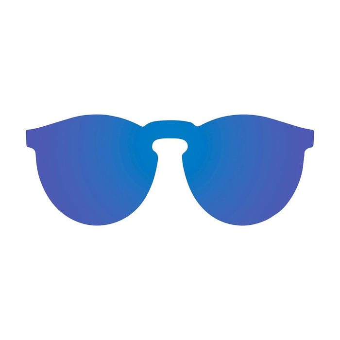 ocean sunglasses KRNglasses model BERLIN SKU 20.18 with transparent black frame and transparent gradient blue lens