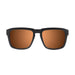 ocean sunglasses KRNglasses model BIDART SKU 30.6 with matte black frame and revo green lens