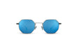 KYPERS sunglasses model BOBBY BO005 with silver frame and blue lens