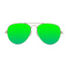 ocean sunglasses KRNglasses model BONILA SKU 18112.2 with shiny gold frame and revo pink flat lens