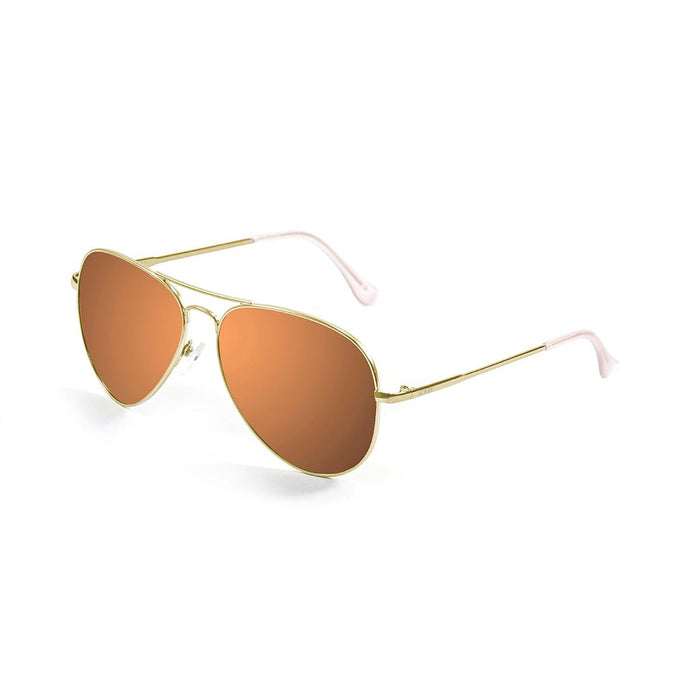 ocean sunglasses KRNglasses model BONILA SKU 18110.12 with gold frame and pink lens