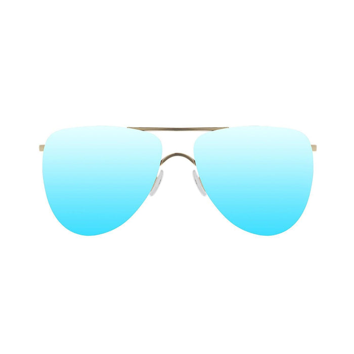 ocean sunglasses KRNglasses model BONILA SKU 18110.6 with silver frame and mirror lens
