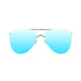 ocean sunglasses KRNglasses model BONILA SKU 18110.6 with silver frame and mirror lens