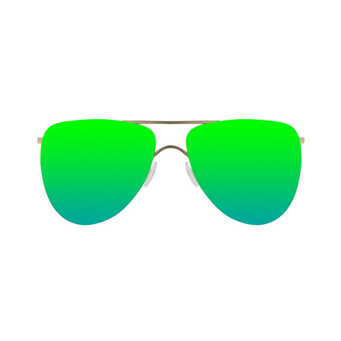 ocean sunglasses KRNglasses model BONILA SKU 3701.4 with gold frame and revo pink lens
