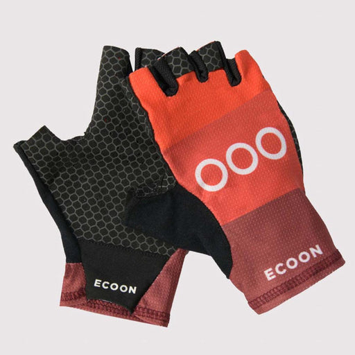 ecoon apparel cycling gloves briancon unisex sustainable clothing recyclable premium red KRNglasses ECO170113TM