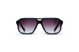 KYPERS sunglasses model BYRON BY001 with black frame and gradient grey lens