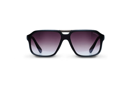 KYPERS sunglasses model BYRON BY001 with black frame and gradient grey lens