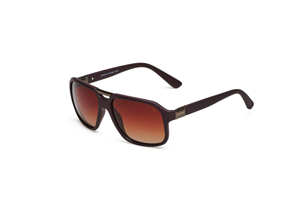 KYPERS sunglasses model BYRON BY004 with blue frame and gradient grey lens