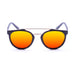 ocean sunglasses KRNglasses model CLASSIC SKU 73001.1 with demy brown frame and revo blue lens