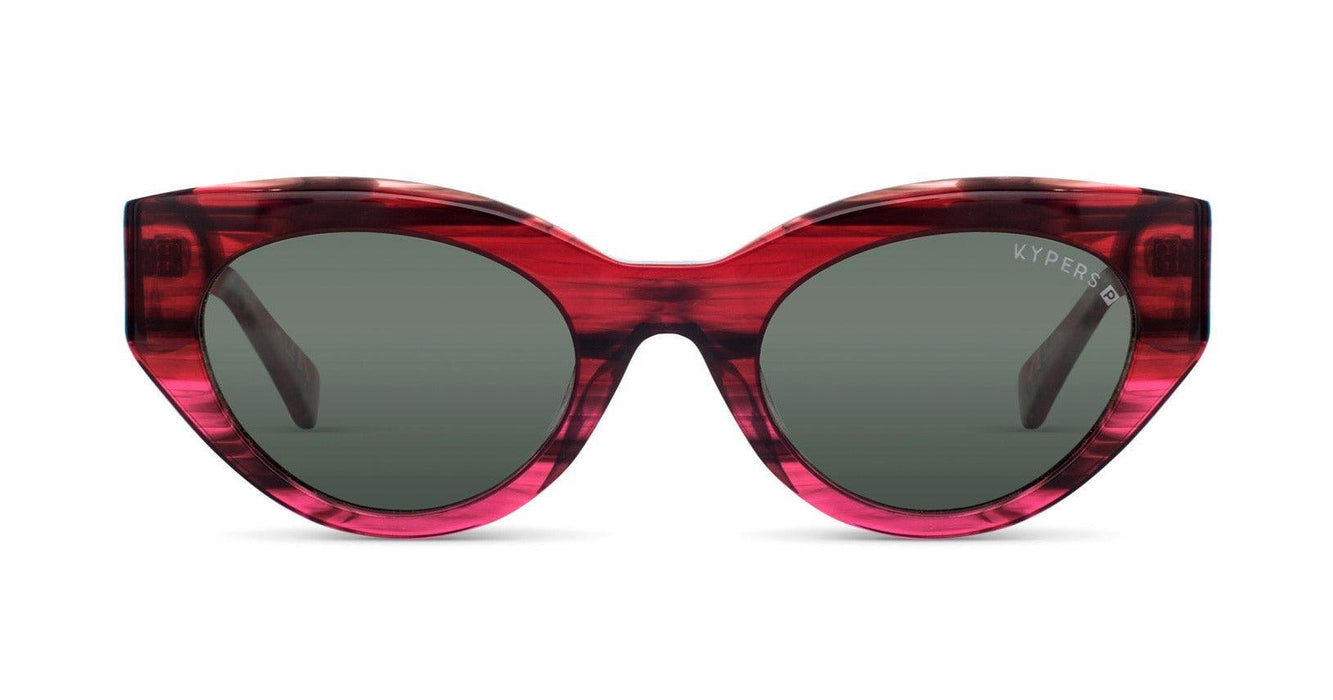 Sunglasses KYPERS CARMEN Women Fashion Polarized Full Frame Cat Eye Oval