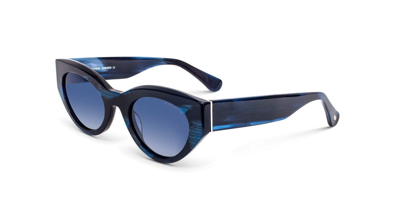 Sunglasses KYPERS CARMEN Women Fashion Polarized Full Frame Cat Eye Oval