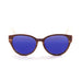 ocean sunglasses KRNglasses model COOL SKU 51002.3 with bamboo brown frame and revo green lens