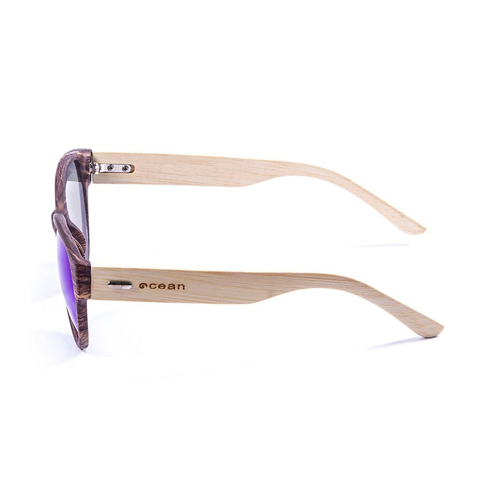 ocean sunglasses KRNglasses model COOL SKU 51000.3 with bamboo brown frame and smoke lens