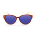 ocean sunglasses KRNglasses model COOL SKU 51001.1 with black frame and revo blue lens