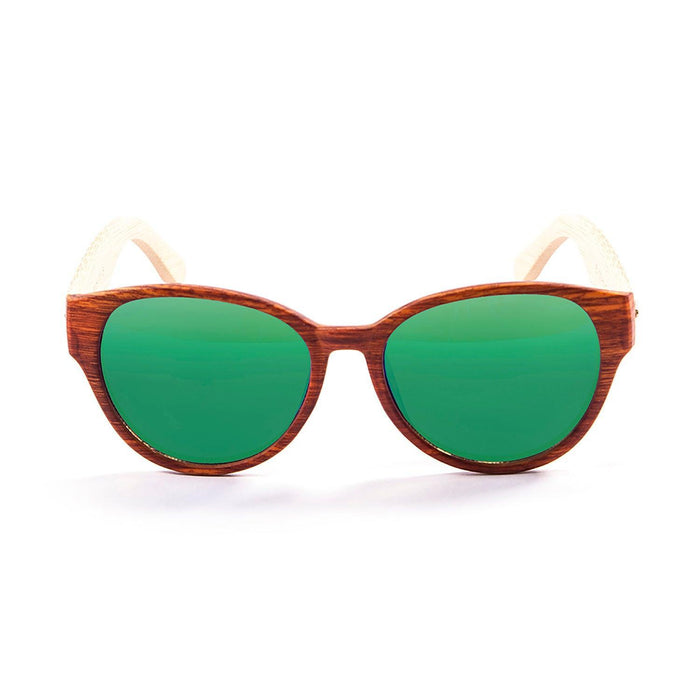 ocean sunglasses KRNglasses model COOL SKU 51000.2 with bamboo dark frame and smoke lens