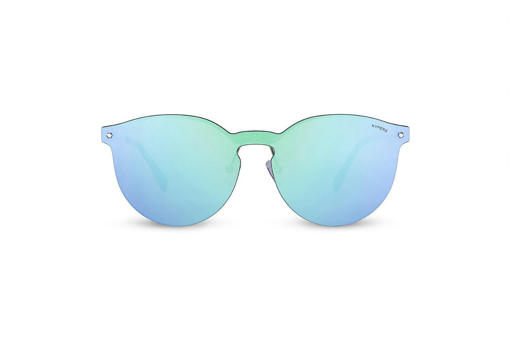 KYPERS sunglasses model DANIELA DA003 with silver frame and blue revo lens