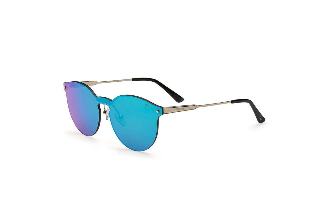 KYPERS sunglasses model DANIELA DA004 with silver frame and green revo lens