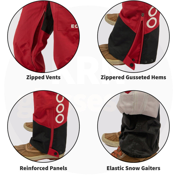 ecoon apparel pants ecoexplorer men sustainable clothing recyclable premium red KRNglasses ECO120113TXL