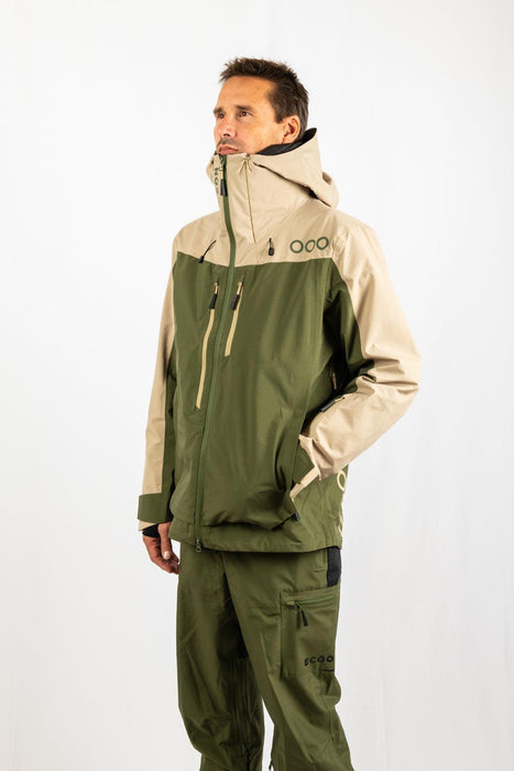 Ecoon Ecoexplorer Ski Jacket Men Khaki/Beige ECO181510TL Recycled Recyclable
