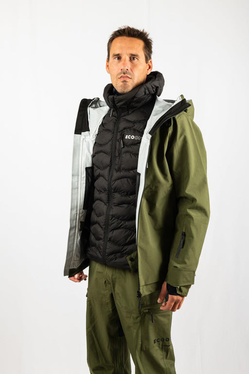 Ecoon Ecoexplorer Ski Jacket Men Khaki ECO181521TM Recycled Recyclable
