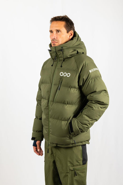 Ecoon Ecothermo Warm Insulated Ski Jacket Men Khaki ECO181721TM Recycled Recyclable
