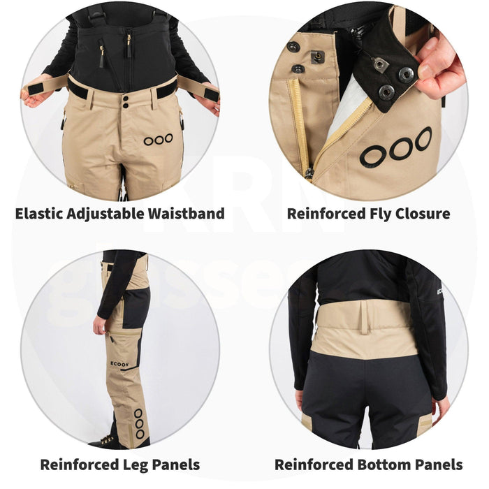 ecoon apparel pants ecoexplorer women sustainable clothing recyclable premium beige KRNglasses ECO220110TM