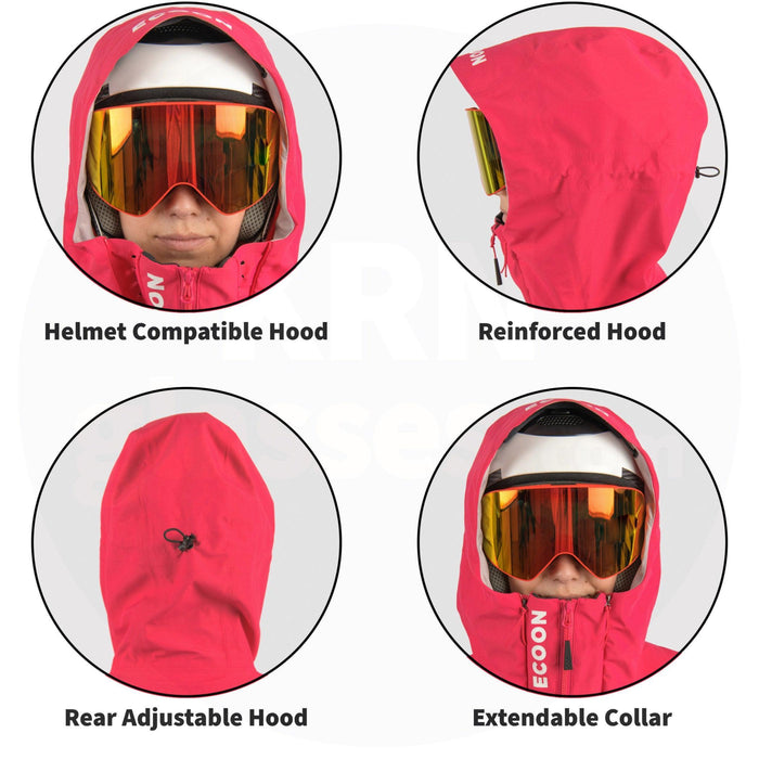 Ecoon Ecoexplorer Ski Jacket Women Pink ECO280105TL Recycled Recyclable