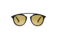 KYPERS sunglasses model ELITSA EL002 with dark havana frame and gold revo lens