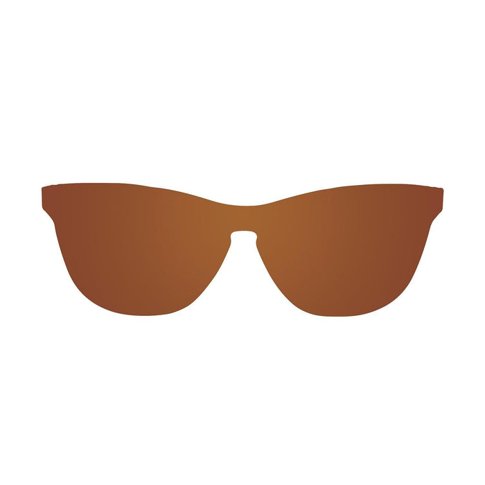 ocean sunglasses KRNglasses model FLORENCIA SKU 24.26 with transparent brown frame and transparent pink lens