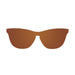 ocean sunglasses KRNglasses model FLORENCIA SKU 24.26 with transparent brown frame and transparent pink lens
