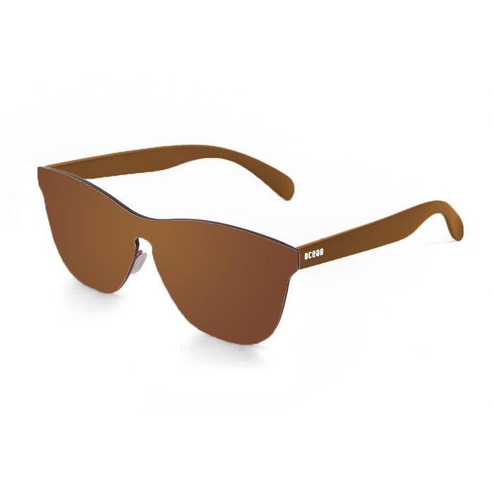 ocean sunglasses KRNglasses model FLORENCIA SKU 24.25 with transparent white frame and pink mirror lens