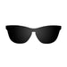 ocean sunglasses KRNglasses model FLORENCIA SKU 24.24 with transparent black frame and blue mirror lens