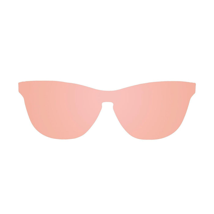 ocean sunglasses KRNglasses model FLORENCIA SKU 24.16 with transparent white frame and transparent blue sky lens