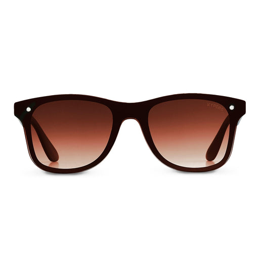 KYPERS sunglasses model FRANK FK001 with black frame and gradient brown lens