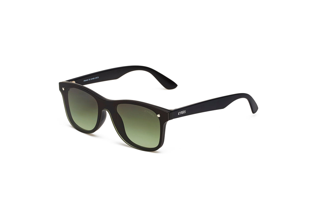 KYPERS sunglasses model FRANK FK008 with black frame and red mirror lens