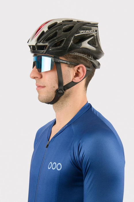 ecoon apparel cycling jersey galibier men sustainable clothing recyclable premium blue KRNglasses ECO181219TXL