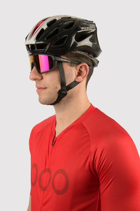 ecoon apparel cycling jersey galibier men sustainable clothing recyclable premium red KRNglasses ECO181313TXL
