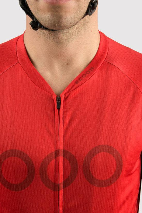 ecoon apparel cycling jersey galibier men sustainable clothing recyclable premium red KRNglasses ECO181313TXL