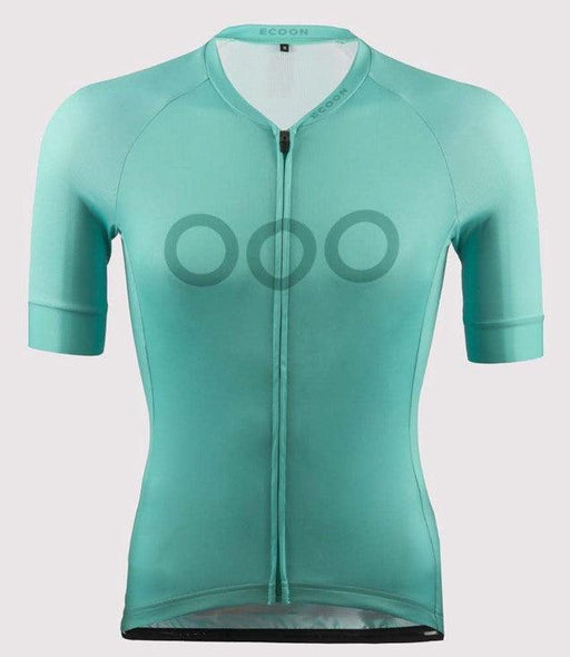 ecoon apparel cycling jersey galibier men sustainable clothing recyclable premium turquoise KRNglasses ECO181425TS