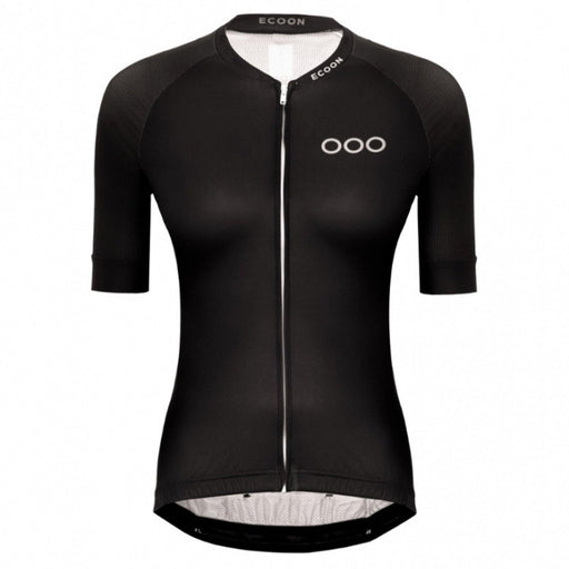 ecoon apparel cycling jersey galibier women sustainable clothing recyclable premium black KRNglasses ECO210101TS