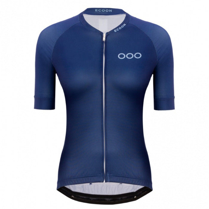 ecoon apparel cycling jersey galibier women sustainable clothing recyclable premium blue KRNglasses ECO210120TS
