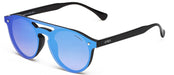 KYPERS sunglasses model GERI GR005 with black frame and green mirror lens