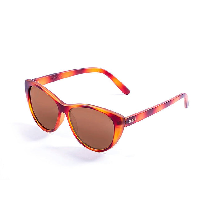 ocean sunglasses KRNglasses model HENDAYA SKU 57000.3 with demy red brown frame and smoke lens