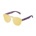 ocean sunglasses KRNglasses model IBIZA SKU 21.25 with transparent white frame and pink mirror lens