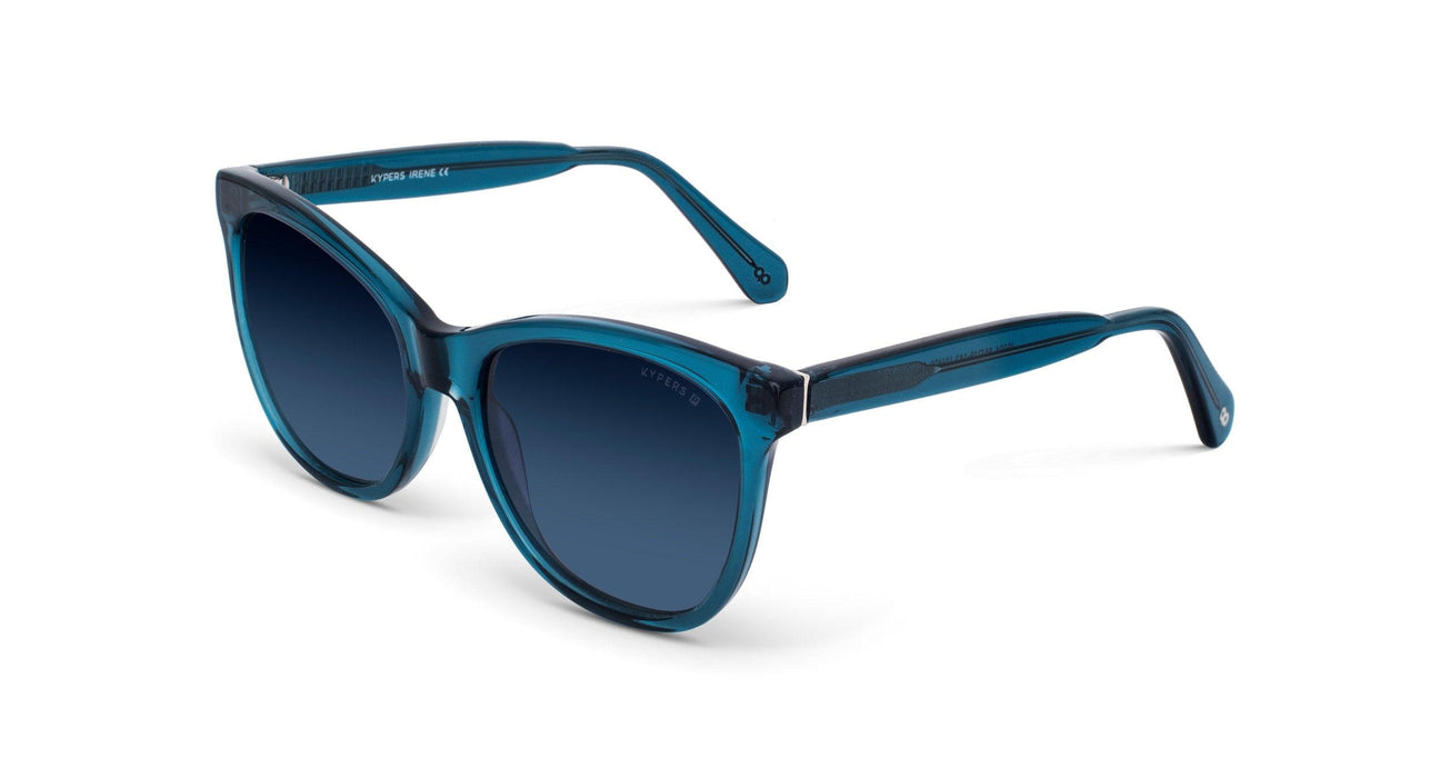 Sunglasses KYPERS IRENE Women Fashion Polarized Full Frame Cat Eye Round