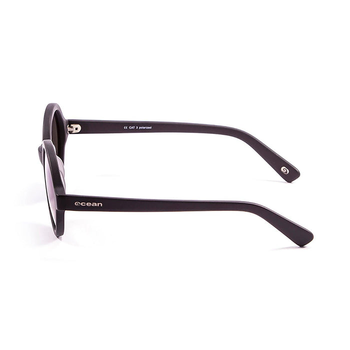 ocean sunglasses KRNglasses model JAPAN SKU 4001.8 with shiny coffee frame and revo blue lens