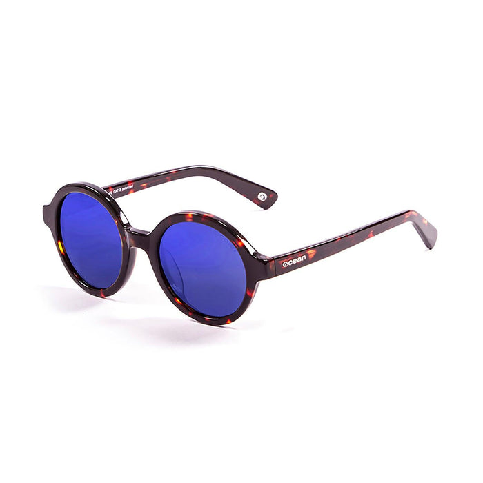 ocean sunglasses KRNglasses model JAPAN SKU 4000.7 with shiny coffee frame and smoke lens